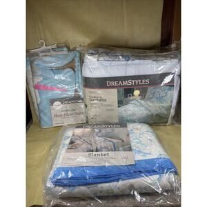 Vintage Unicorn Bibb Dreamstyles Phantasia Blanket 72 By 90, Shams, Comforter